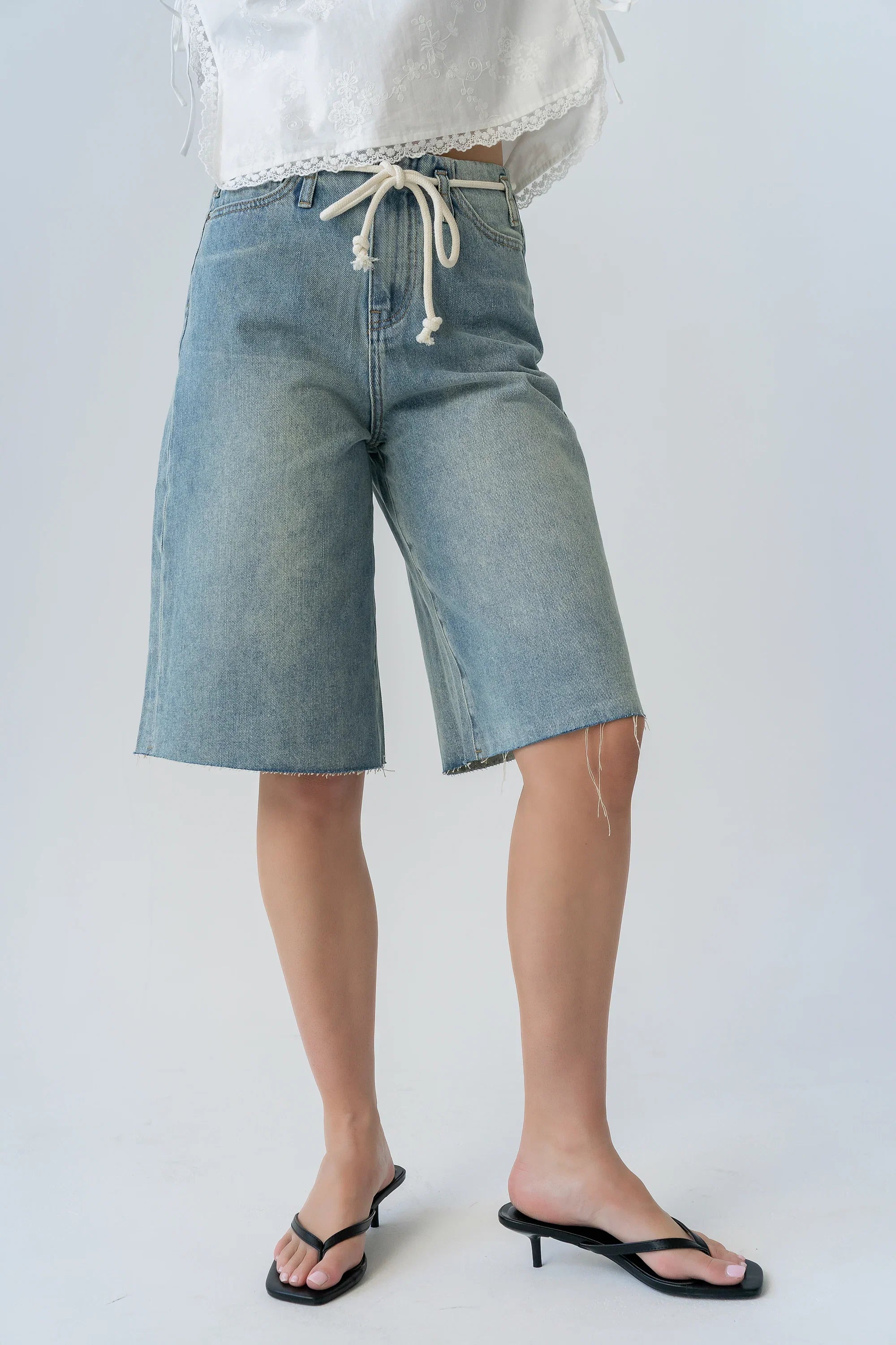 Shawn Denim Bermuda Shorts