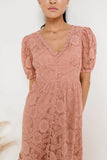 Rowan Lace Dress in Pink FINAL SALE