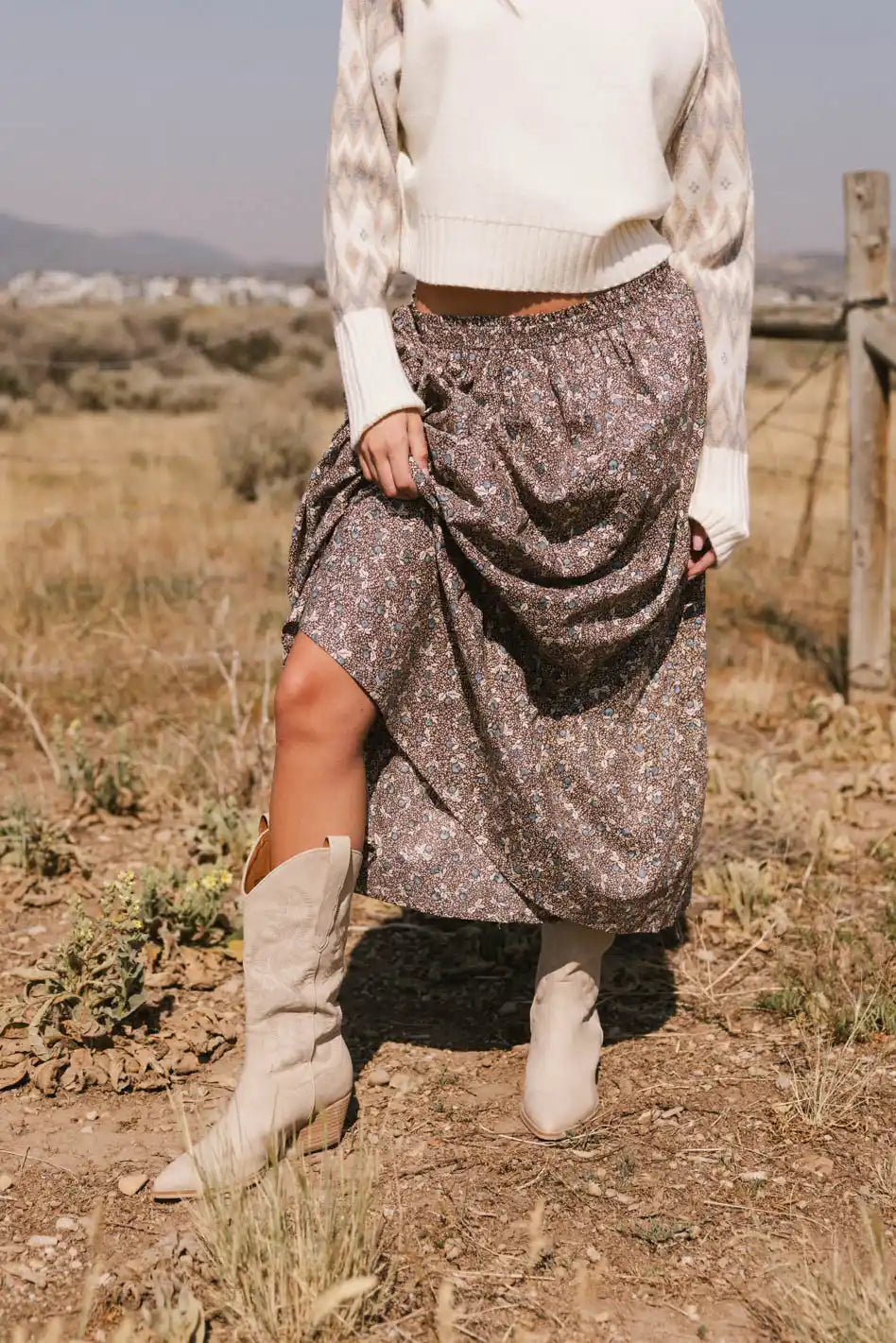 Mara Tiered Midi Skirt FINAL SALE