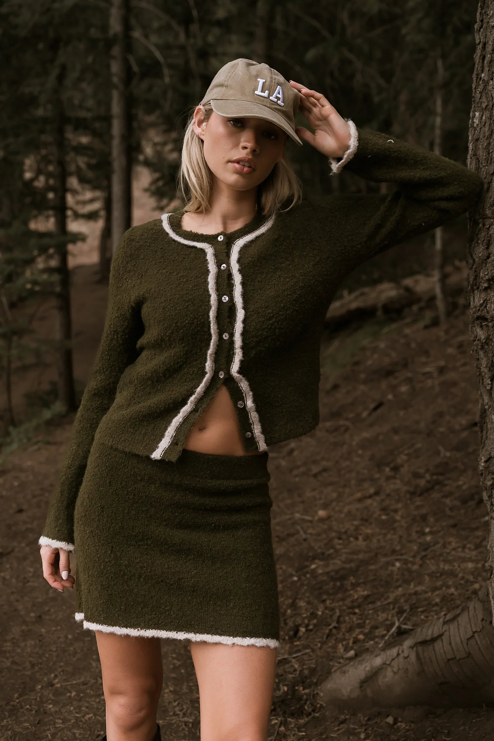 Remy Contrast Mini Skirt