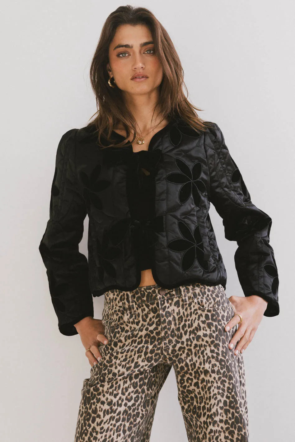 Shelly Quilted Jacket in Black FINAL SALE
