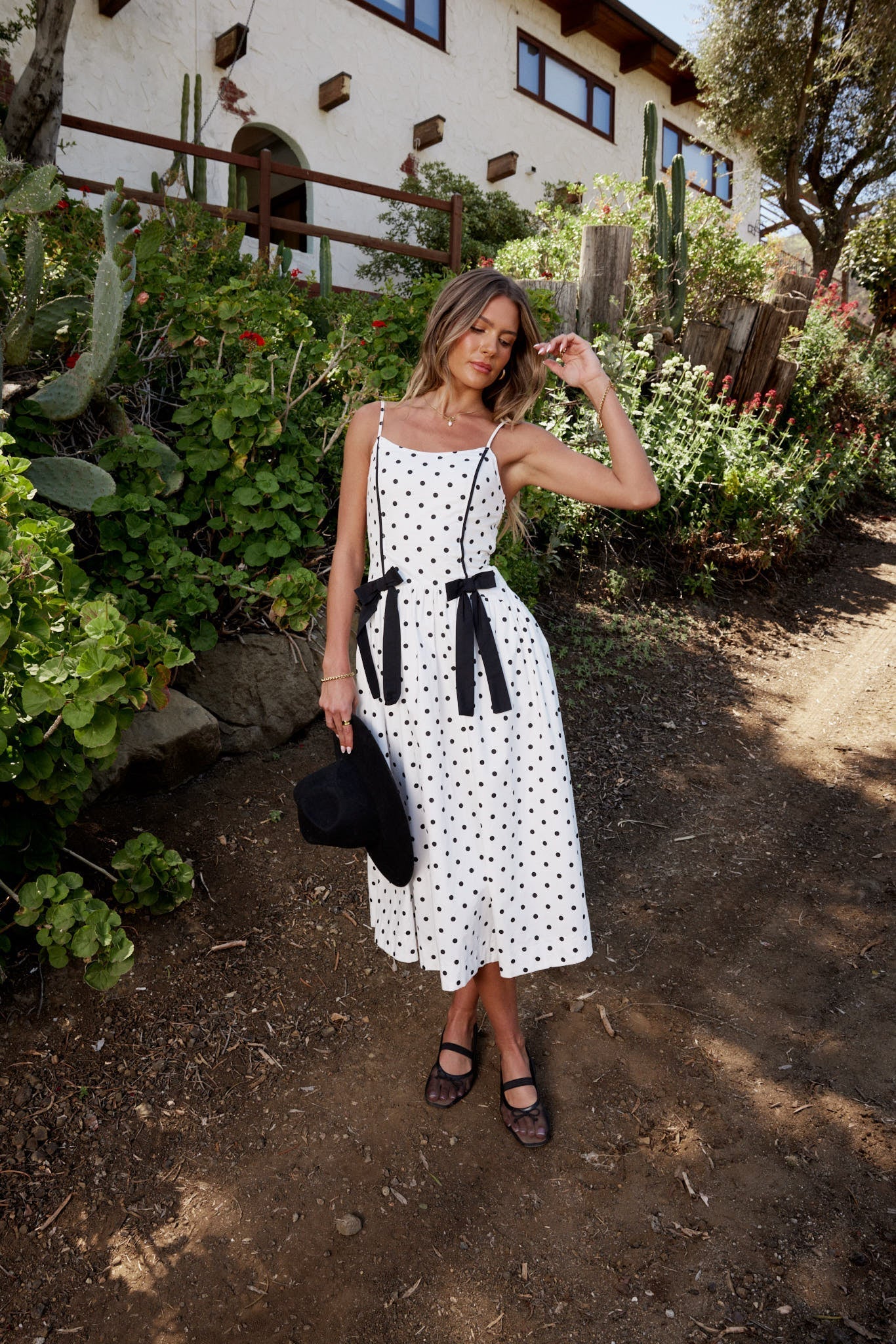 Scarlett Polka Dot Midi Dress FINAL SALE