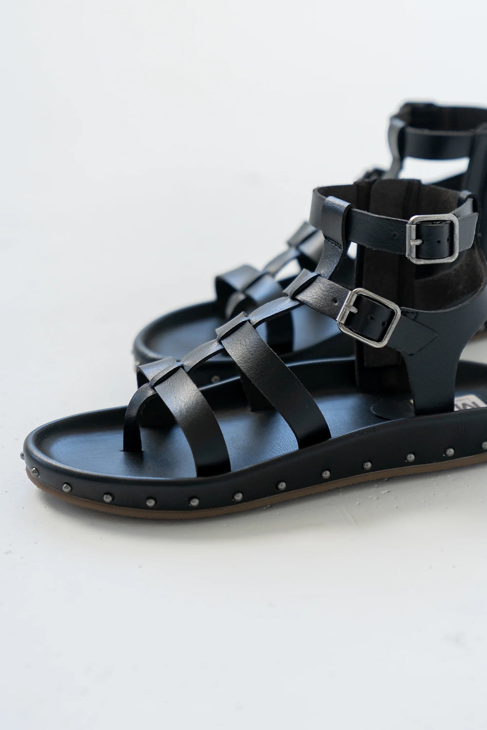 Martin Strappy Sandals in Black