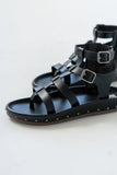 Martin Strappy Sandals in Black