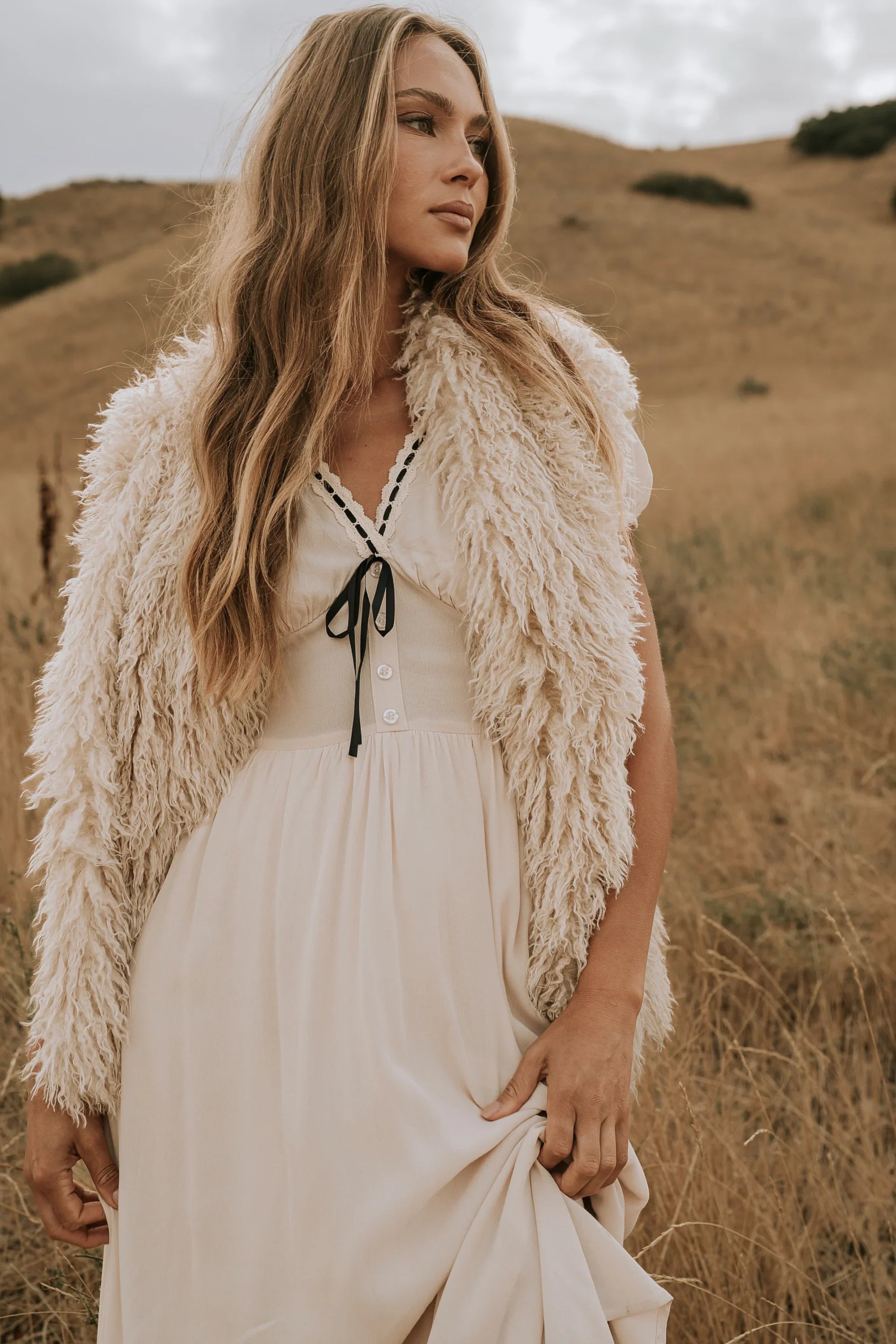 Kaydence Maxi Dress in Cream FINAL SALE