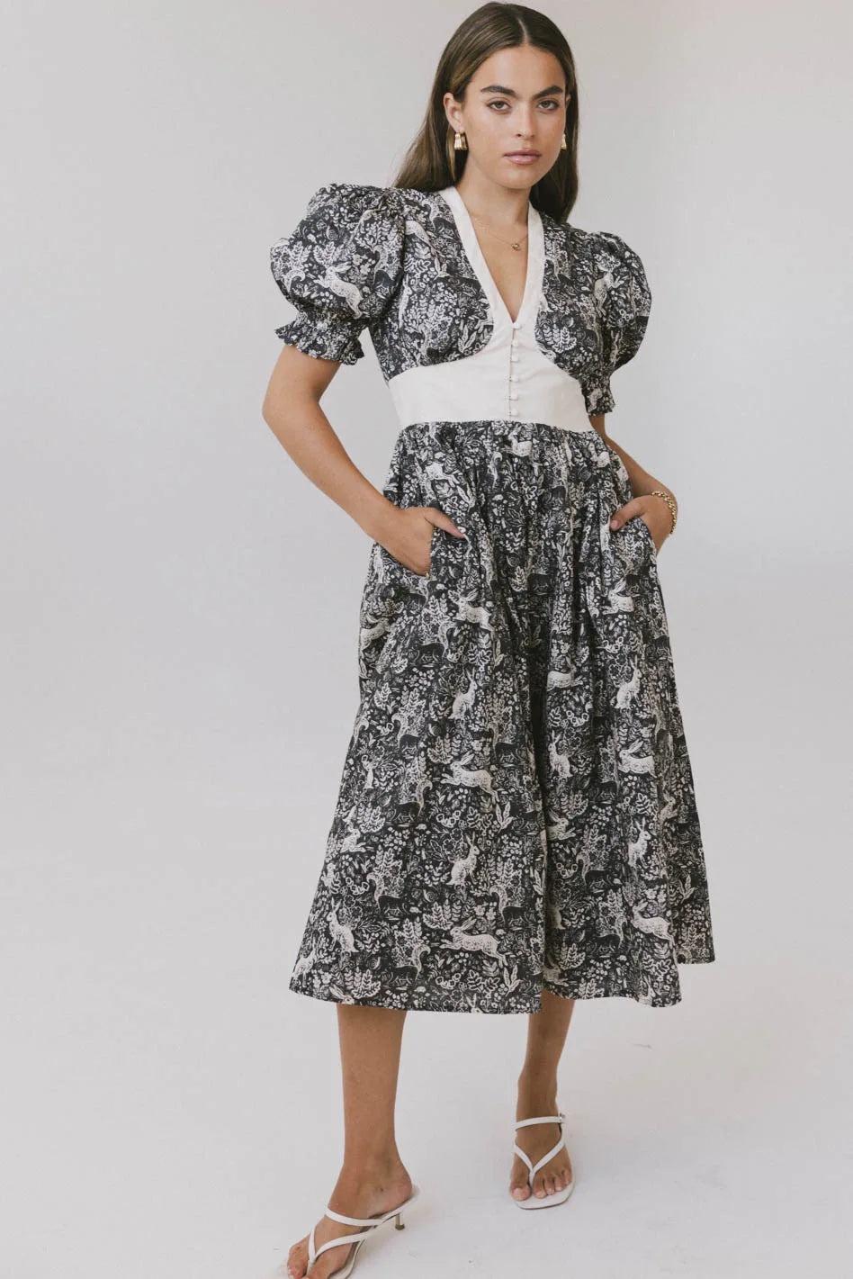 The Flora and Fauna Midi Dress FINAL SALE