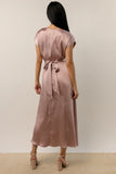 Rosalind Midi Dress in Mauve FINAL SALE