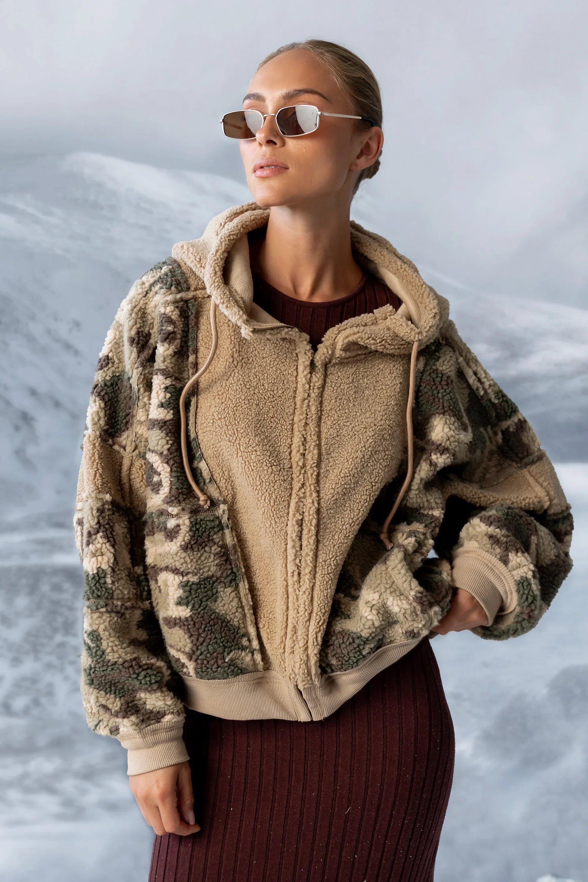 Lennox Oversized Sherpa Jacket FINAL SALE