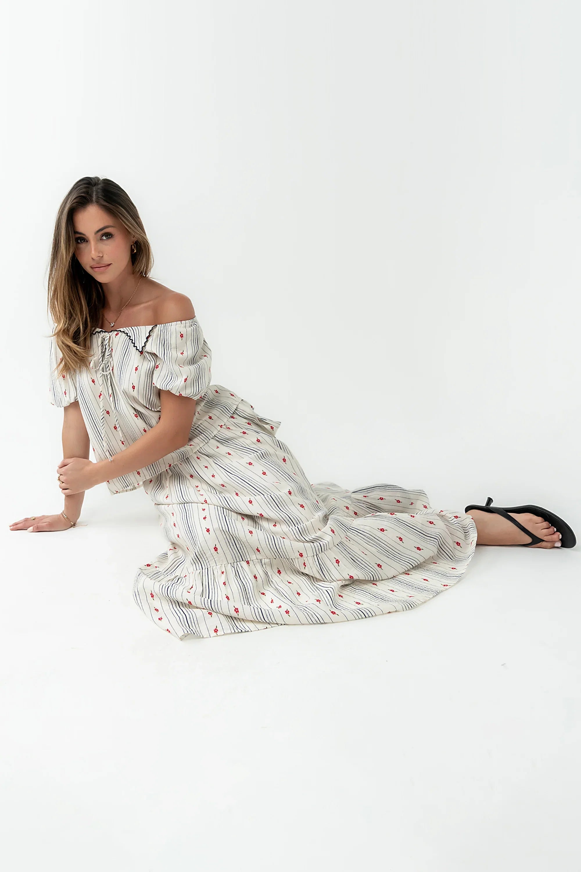 Tylee Floral Midi Skirt