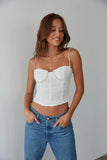 Vivianna Rhinestone Bustier Top