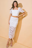 LACE REVERIE TOP SKIRT SET