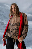 Maria Oversized Sherpa Jacket in Leopard FINAL SALE