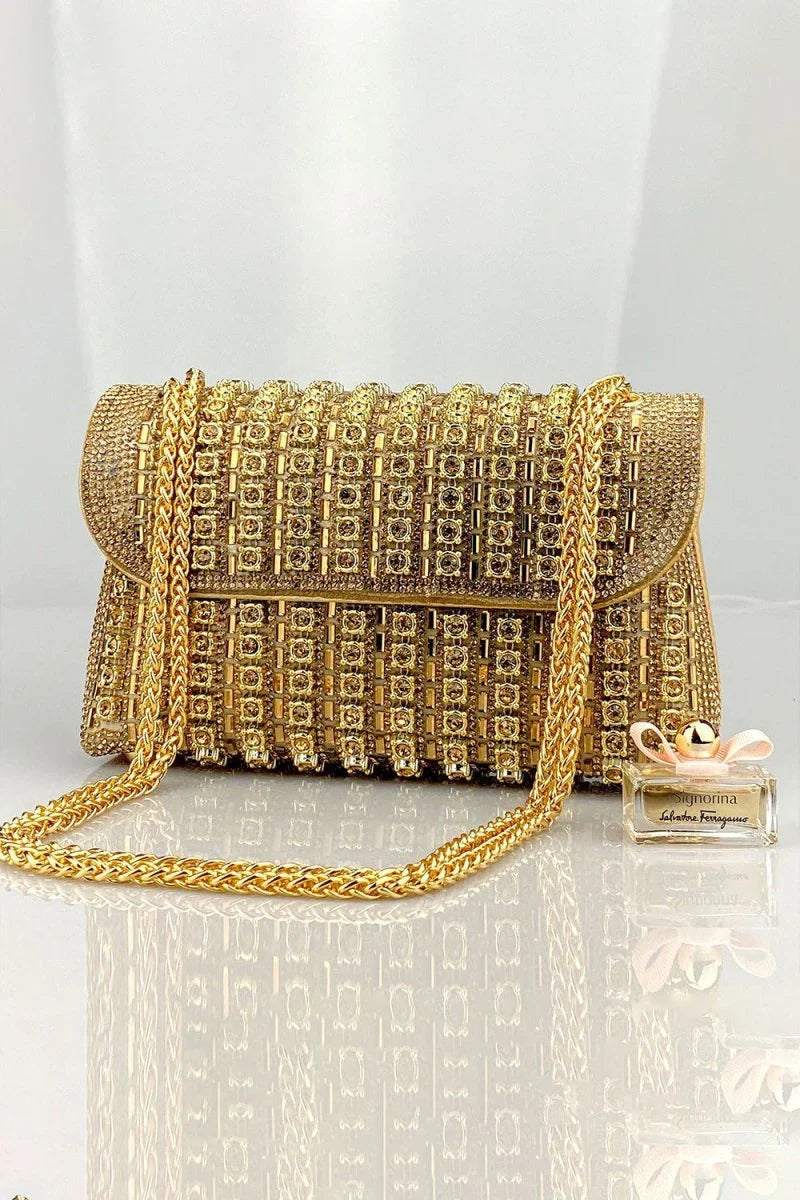 Chantal Diamond Clutch Bag