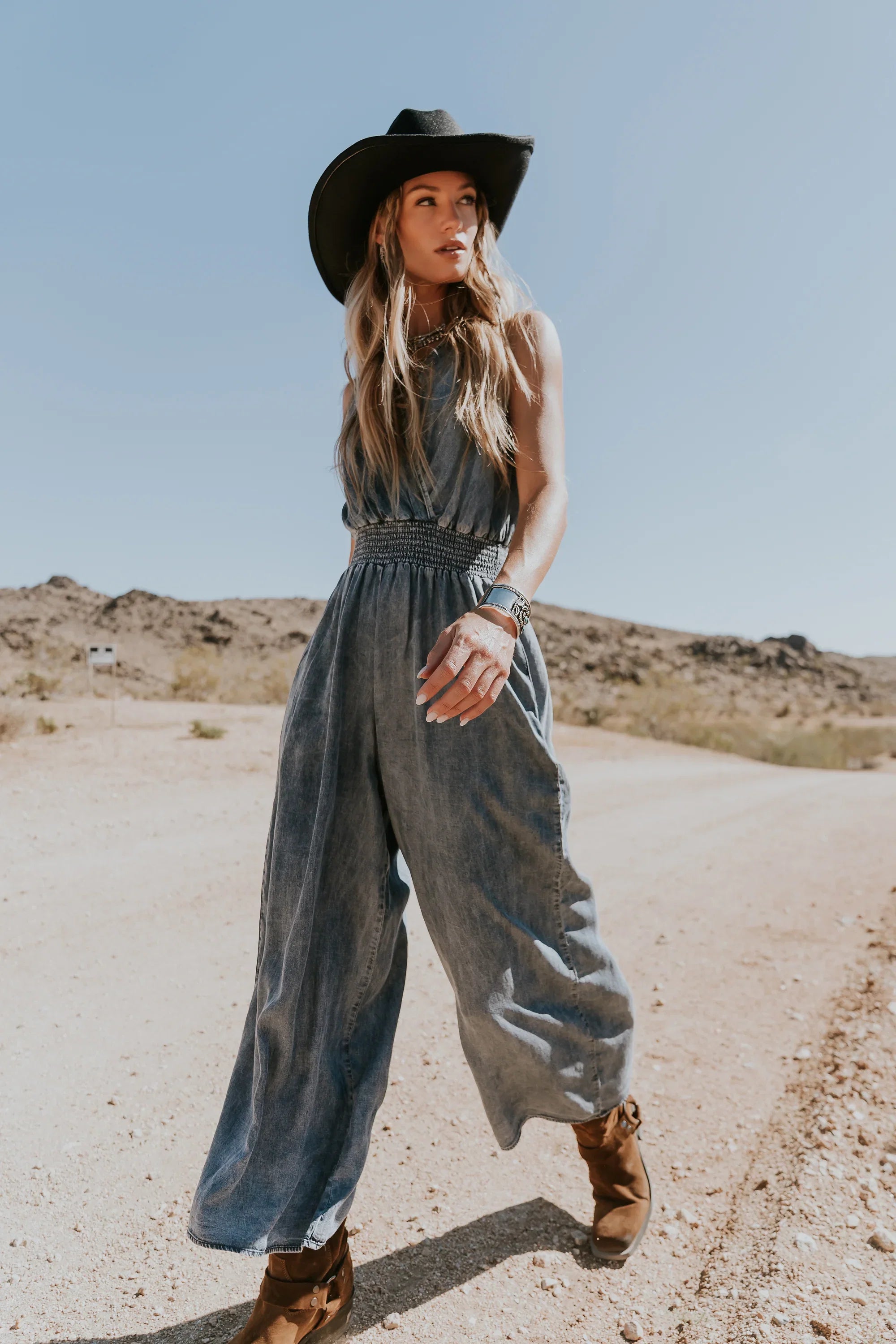 Kasie Smocked Jumpsuit