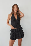 Gracie Polka Dot Ruffle Mini Skort