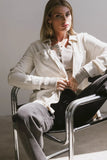 Mada Fleece Button Up in Oatmeal FINAL SALE
