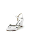 Fuchsia High Heels with Shimmering Metal Accents