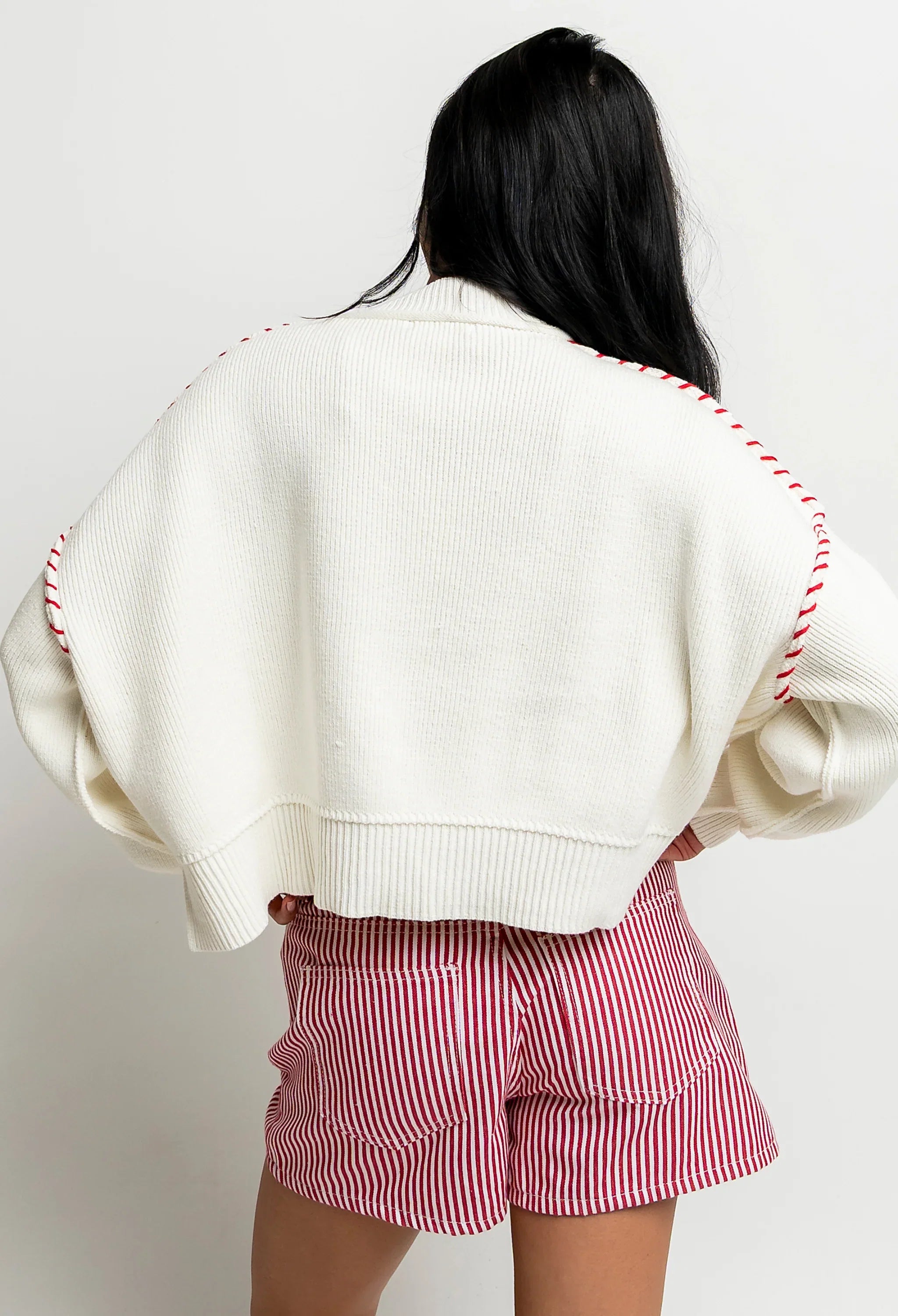 USA Oversized Sweater in Off White FINAL SALE