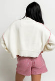 USA Oversized Sweater in Off White FINAL SALE