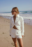 Lena Button Up in Ivory FINAL SALE
