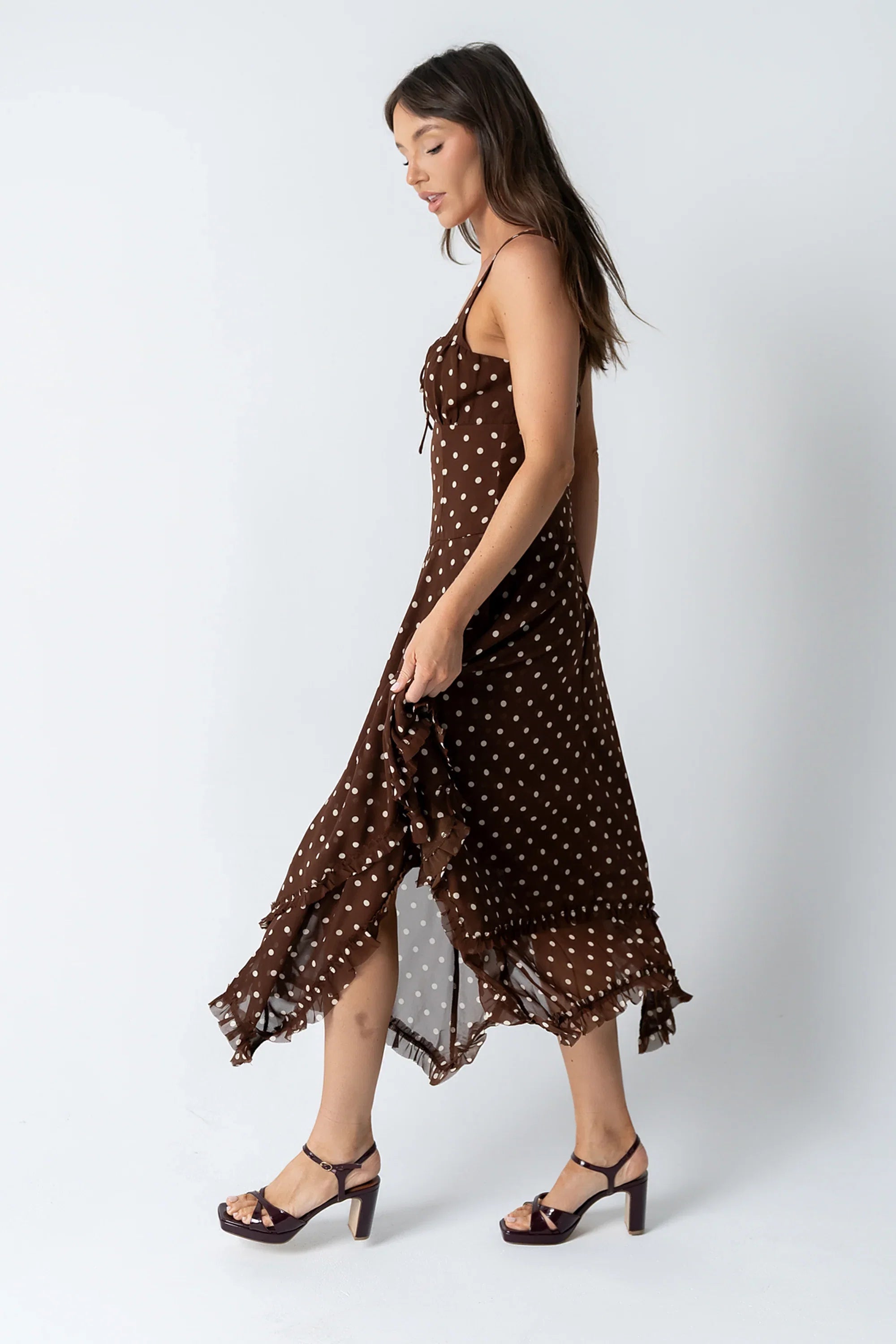 Katalina Polka Dot Maxi Dress