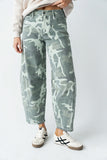Maddison Camo Barrel Jeans FINAL SALE