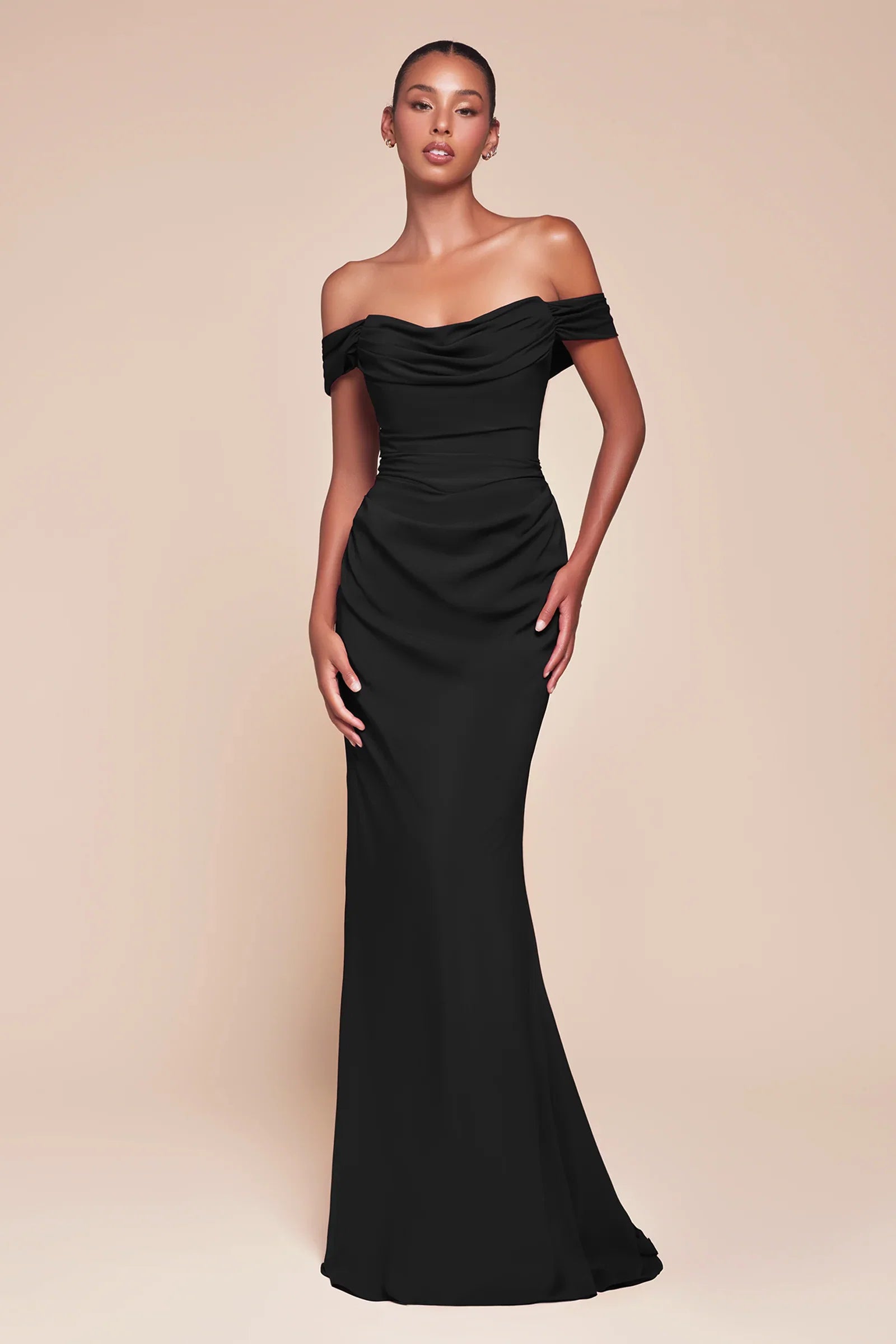 Caitlin Gown Convertible Tie Chiffon Dress