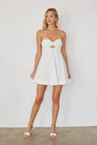 Mairella Twist Front Eyelet Mini Dress