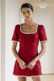 Aubrey Ric Rac Mini Dress FINAL SALE