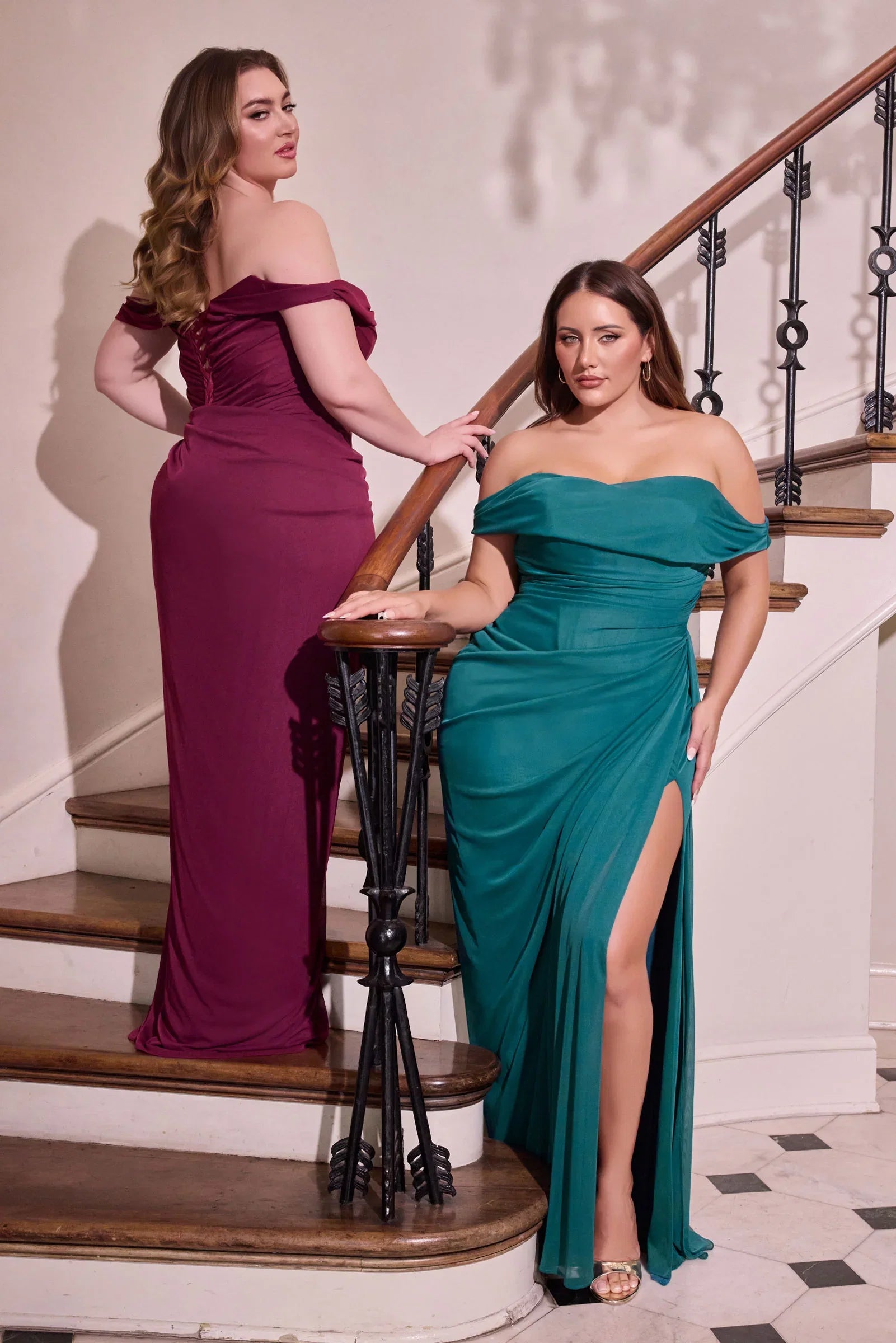 NEVADA GOWN DRAPED EVENING DRESS