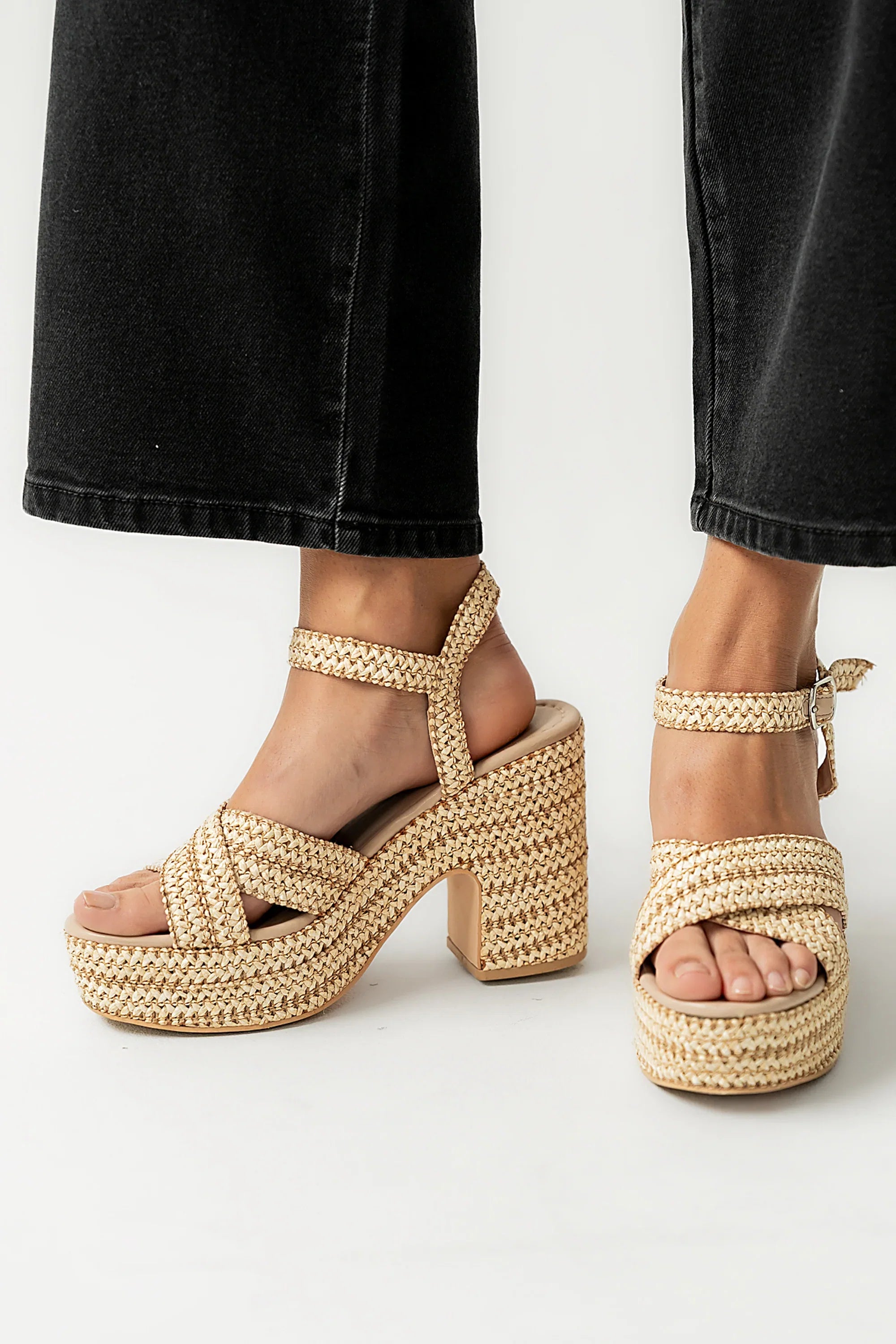 Taylor Raffia Heel