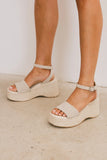 Pascha Wedge Sandal in Sand FINAL SALE