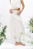 Cali Mixed Media Maxi Skirt