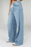 Eva Drawstring Wide Leg Jeans FINAL SALE