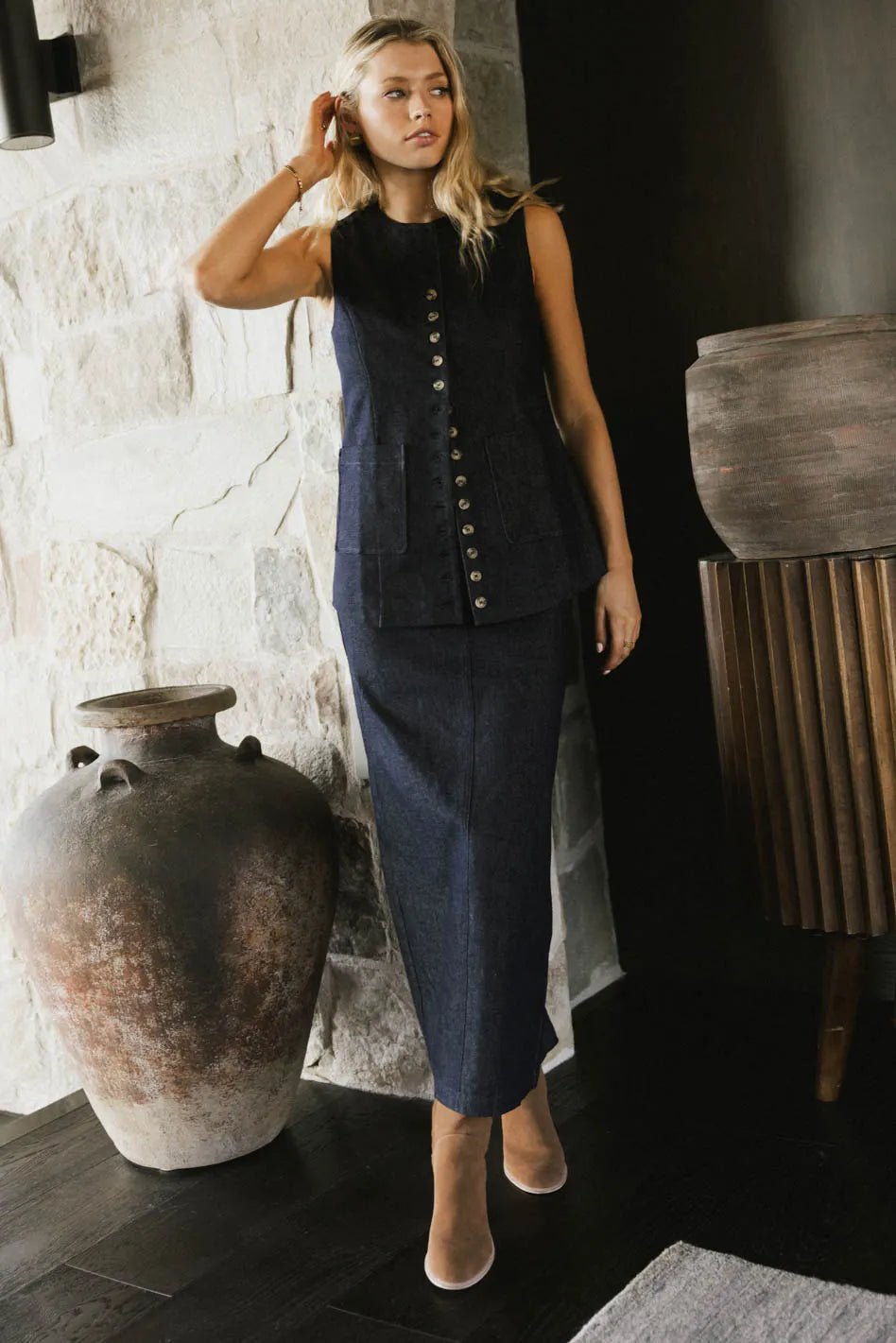 Miriam Denim Vest FINAL SALE