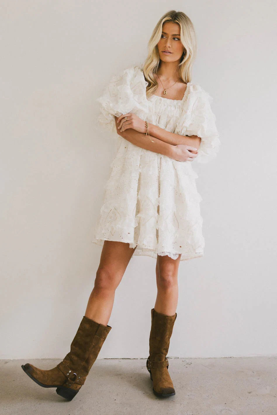 Solene Babydoll Mini Dress FINAL SALE