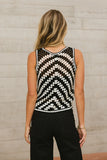 Nori Crocheted Sweater Vest FINAL SALE