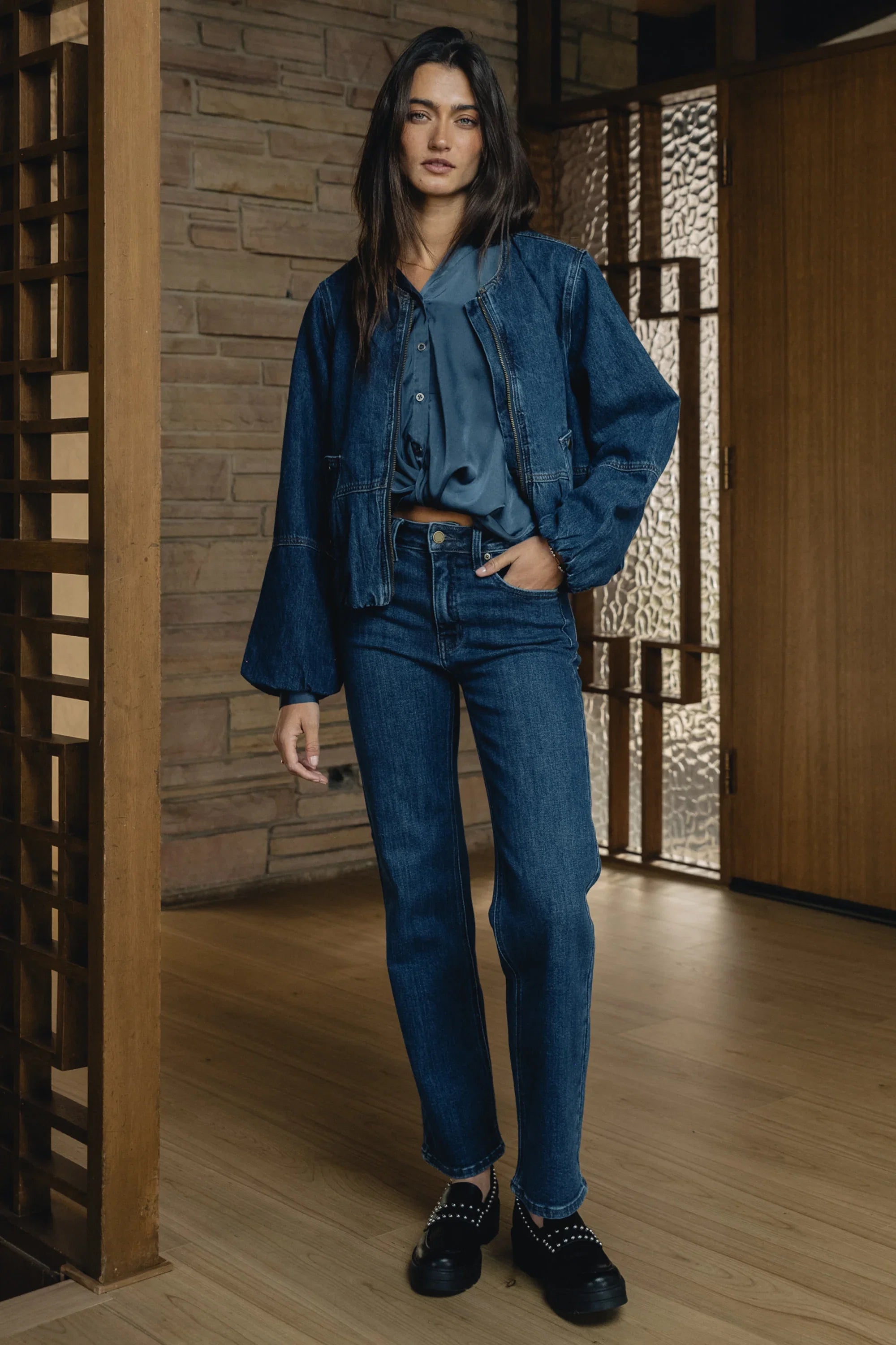 Maggie Denim Bubble Jacket FINAL SALE