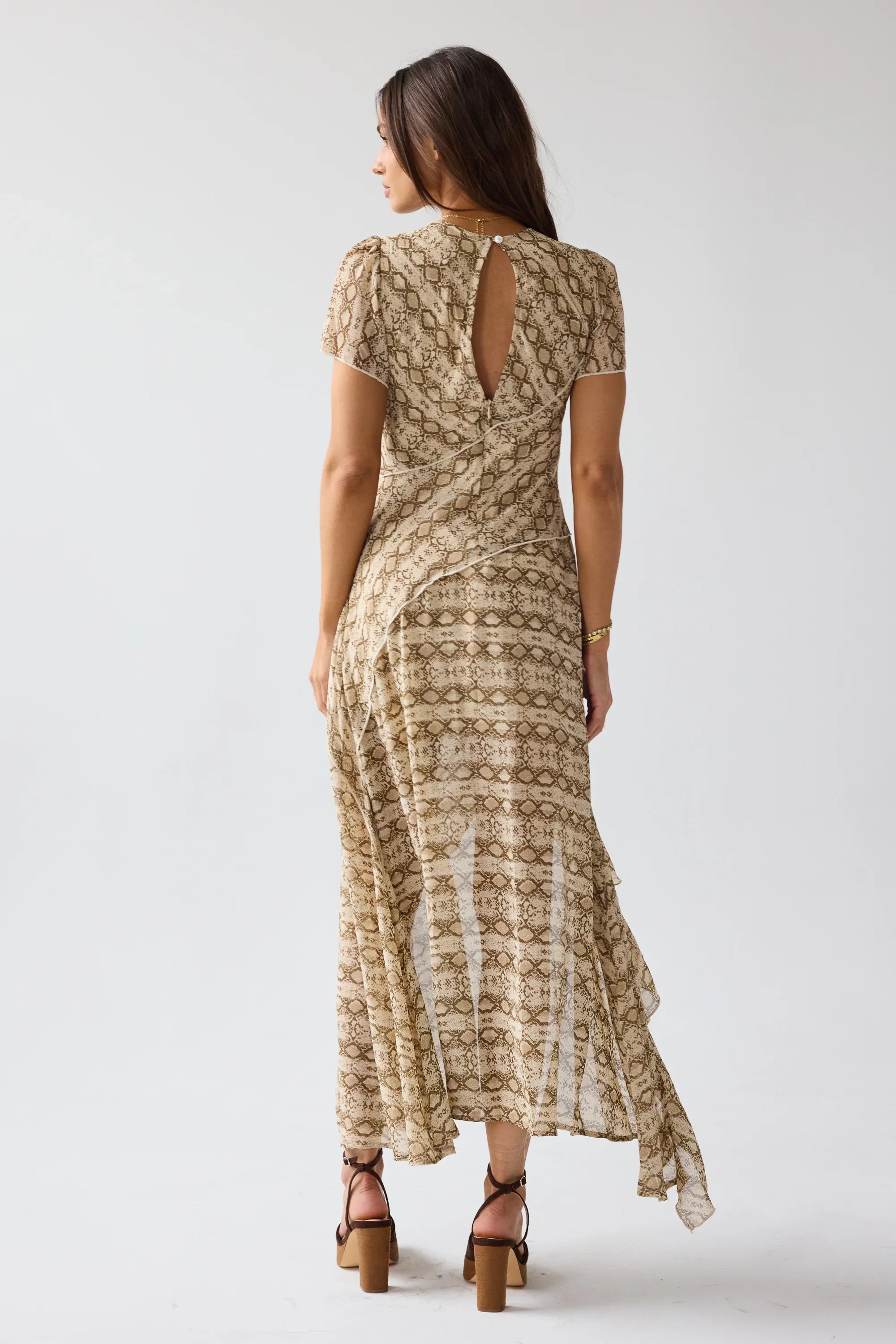 Debbie Snake Maxi Dress