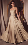 Eileen Gown Elegant Shimmer Drape Formal Dress