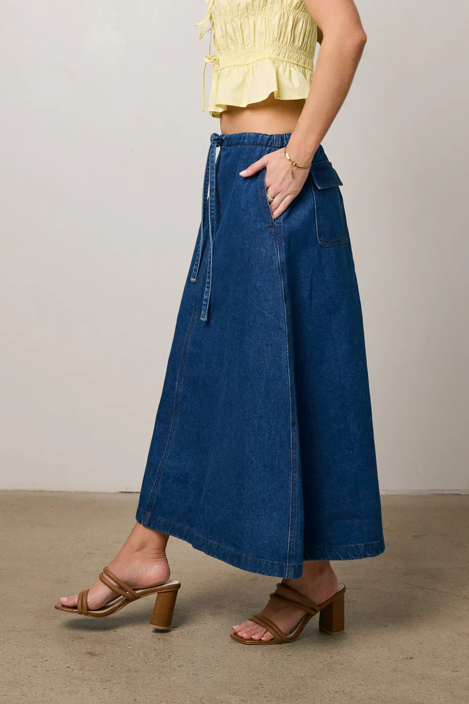 Arlo Denim Maxi Skirt FINAL SALE