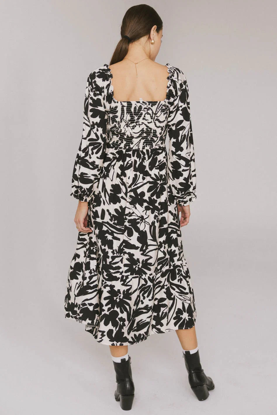 Soren Midi Dress in Black FINAL SALE