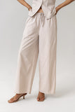Rosa Wide Leg Pants in Taupe