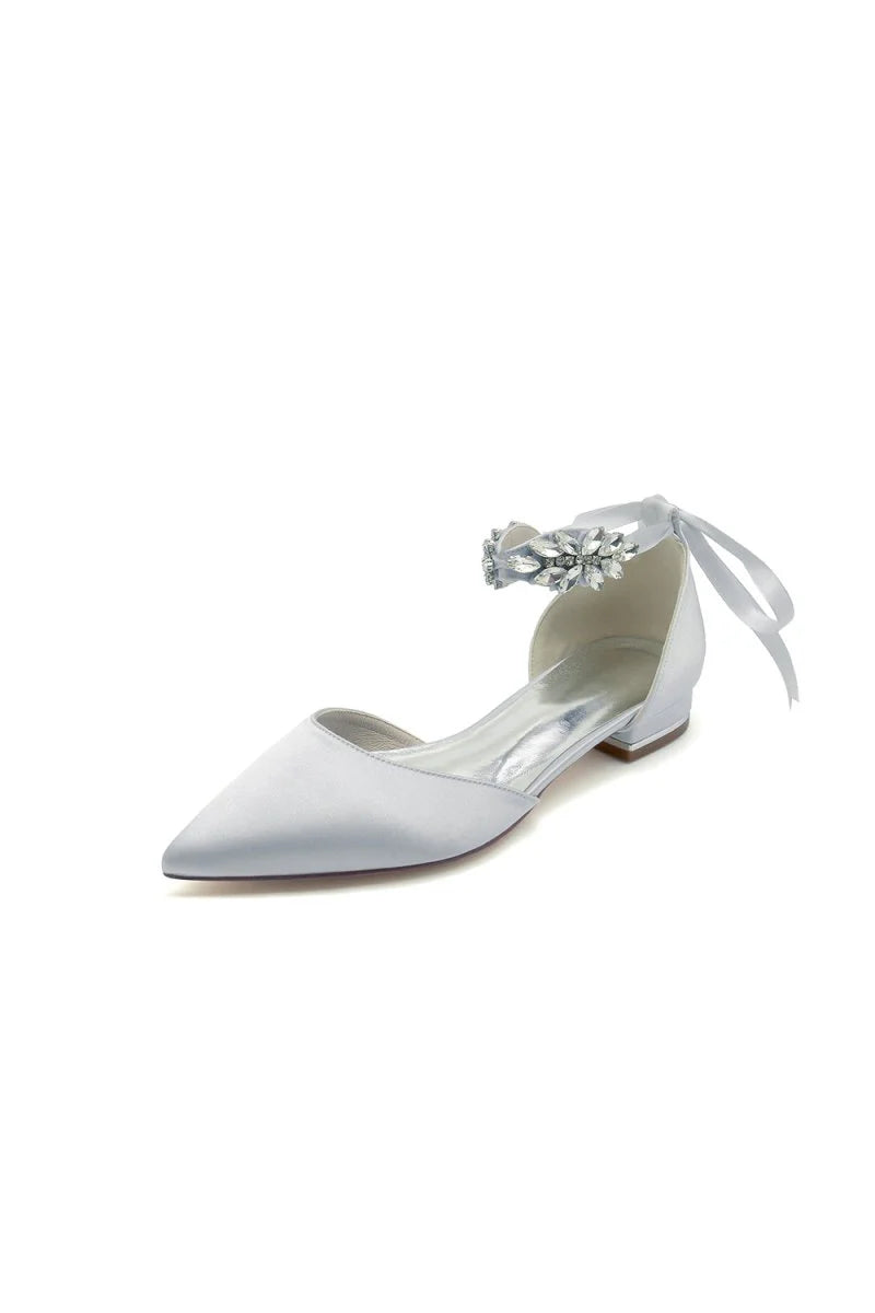 Champagne High Heels with Ornate Crystal and Pearl Accent