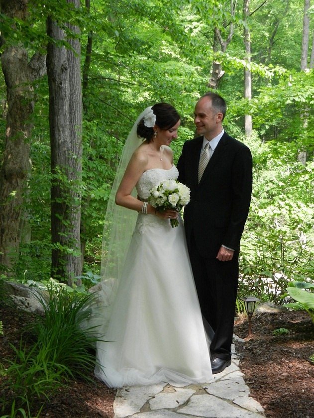Vintage Sheer Single Tier Classic Wedding Bridal Veil