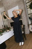 Mia Tulle Maxi Dress in Navy FINAL SALE