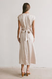 Rosalind Midi Dress in Champagne FINAL SALE