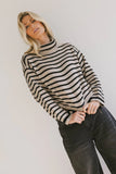 Miya Striped Turtleneck Sweater FINAL SALE