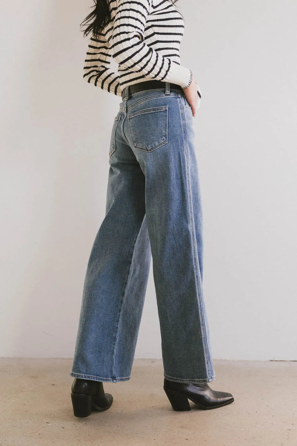 Kate Wide Leg Jeans in Medium Wash FINAL SALE