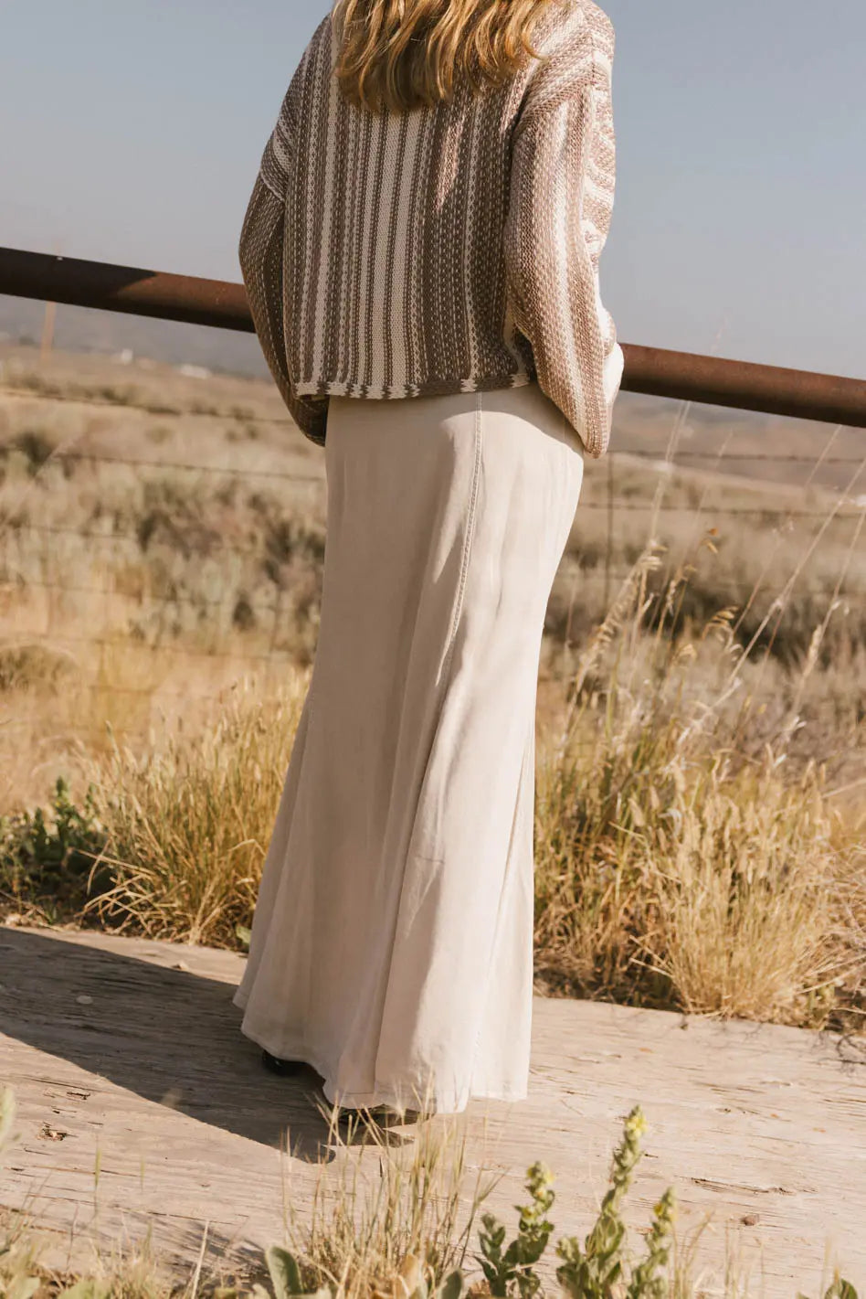 Sunny Maxi Skirt in Taupe FINAL SALE